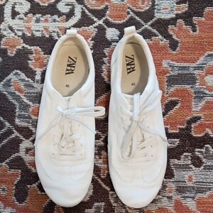 Zara Leather Derby Sneakers